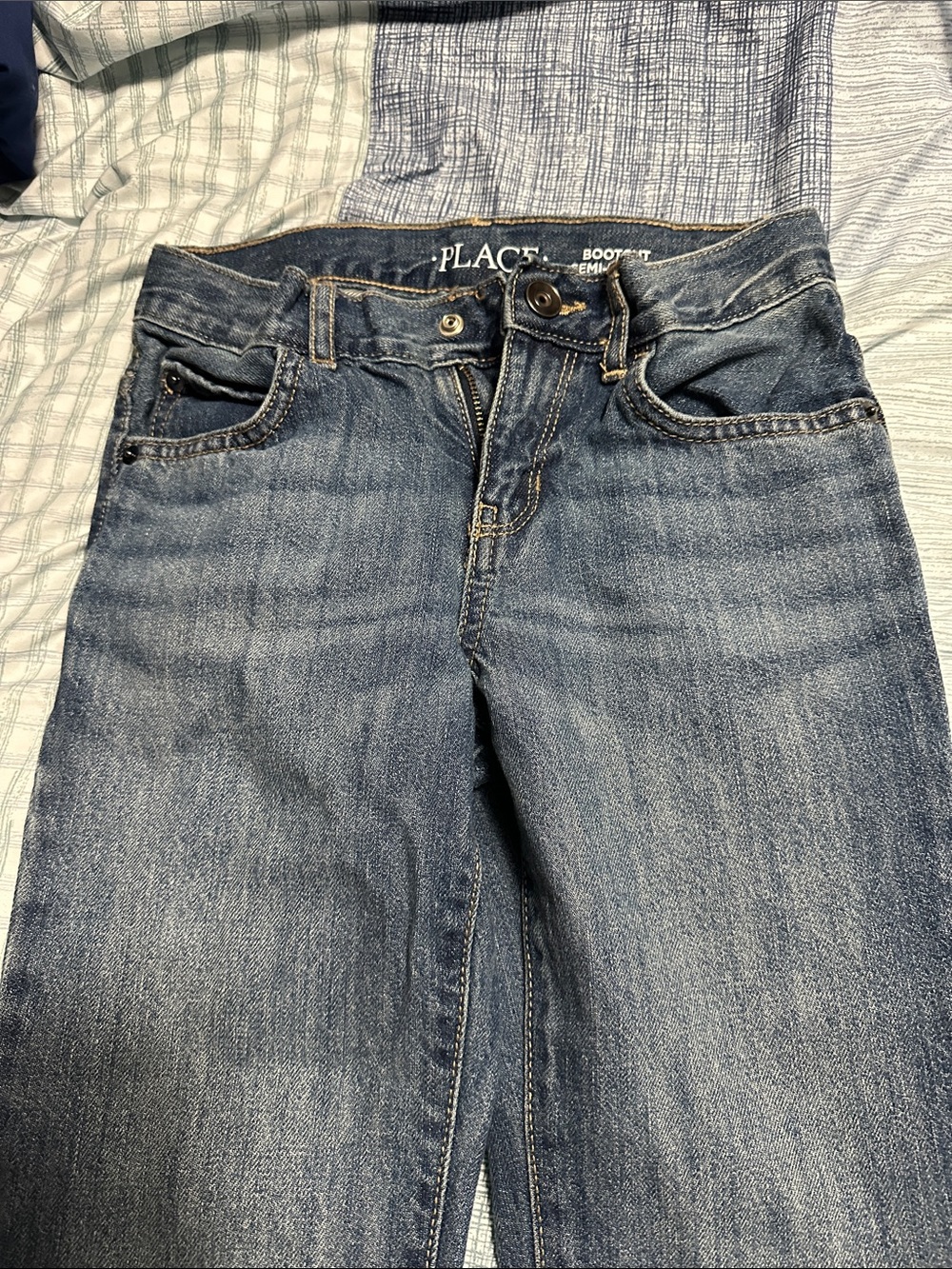 The Children's Place boys ' size 7Blue Bootcut Denim Jeans